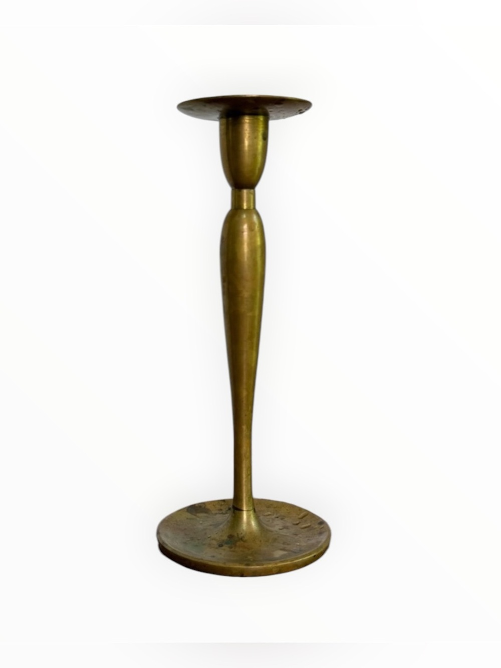 Solid heavy brass taper Candle Holder